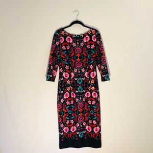 Eliza J Floral Midi Dress